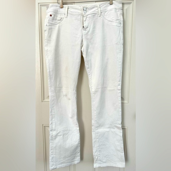 Hudson Jeans Denim - Hudson White Low-Rise Bootcut Jeans, 32